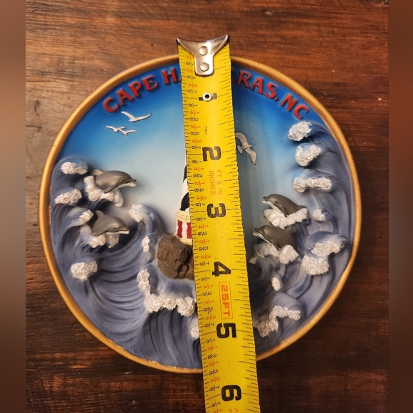 Beautiful Vintage 1999 Cadona Cape Hatteras, NC Lighthouse Plate - Picture 7 of 7